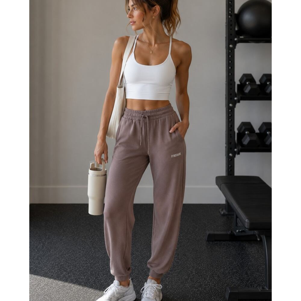 Gymshark Dusty Pink Jogger Sweatpants Womens S Casual Athletic Pants Workout